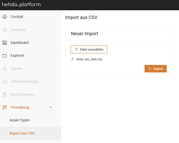 CSV Import