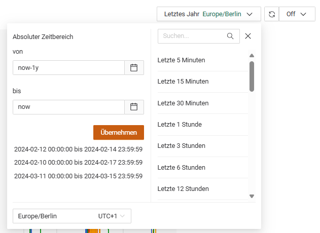 Edit Dashboard Settings