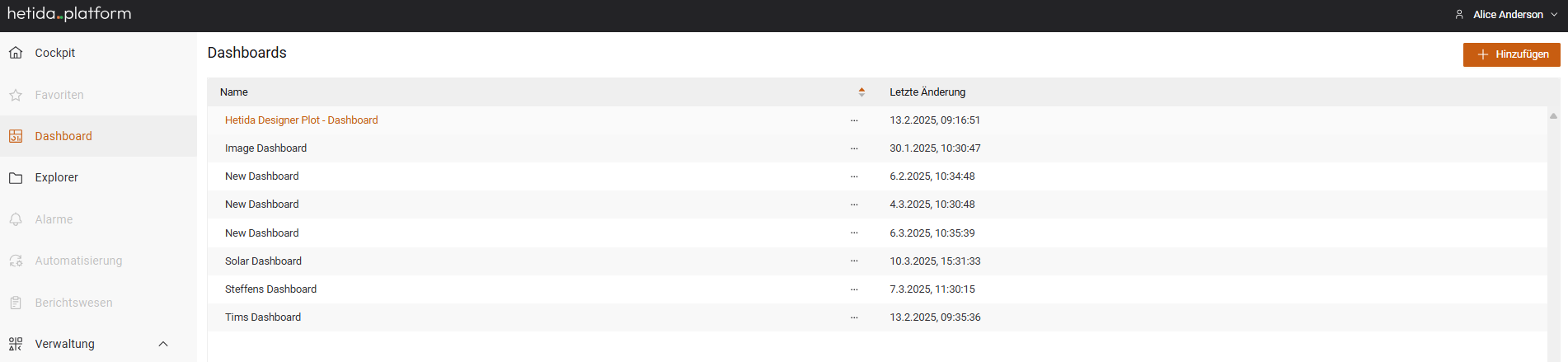 Open Dashboard